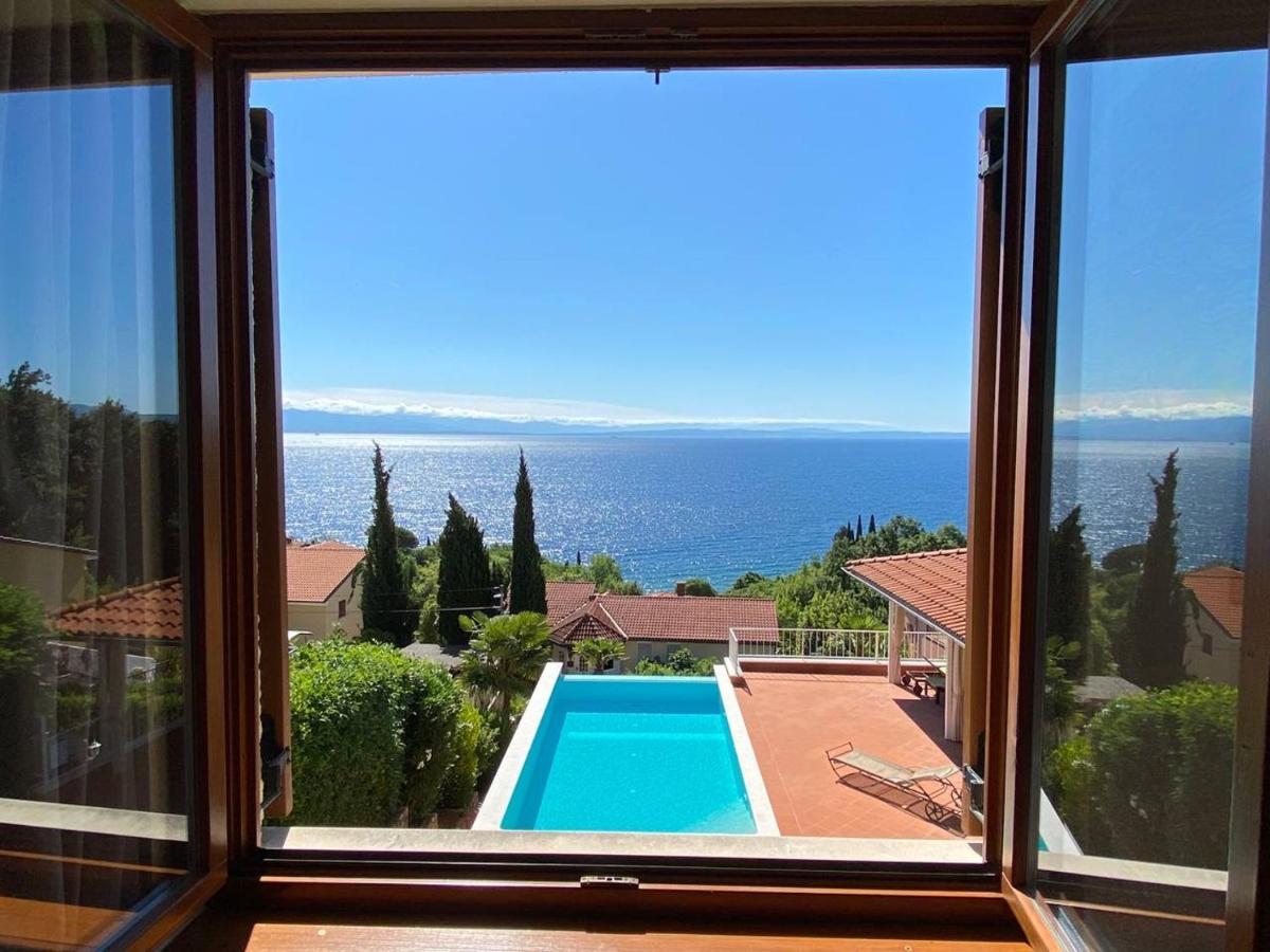 Villa Lovran - 150M To The Beach - Infinity Pool - Incredible Sea View - Fitnessraum Exterior foto