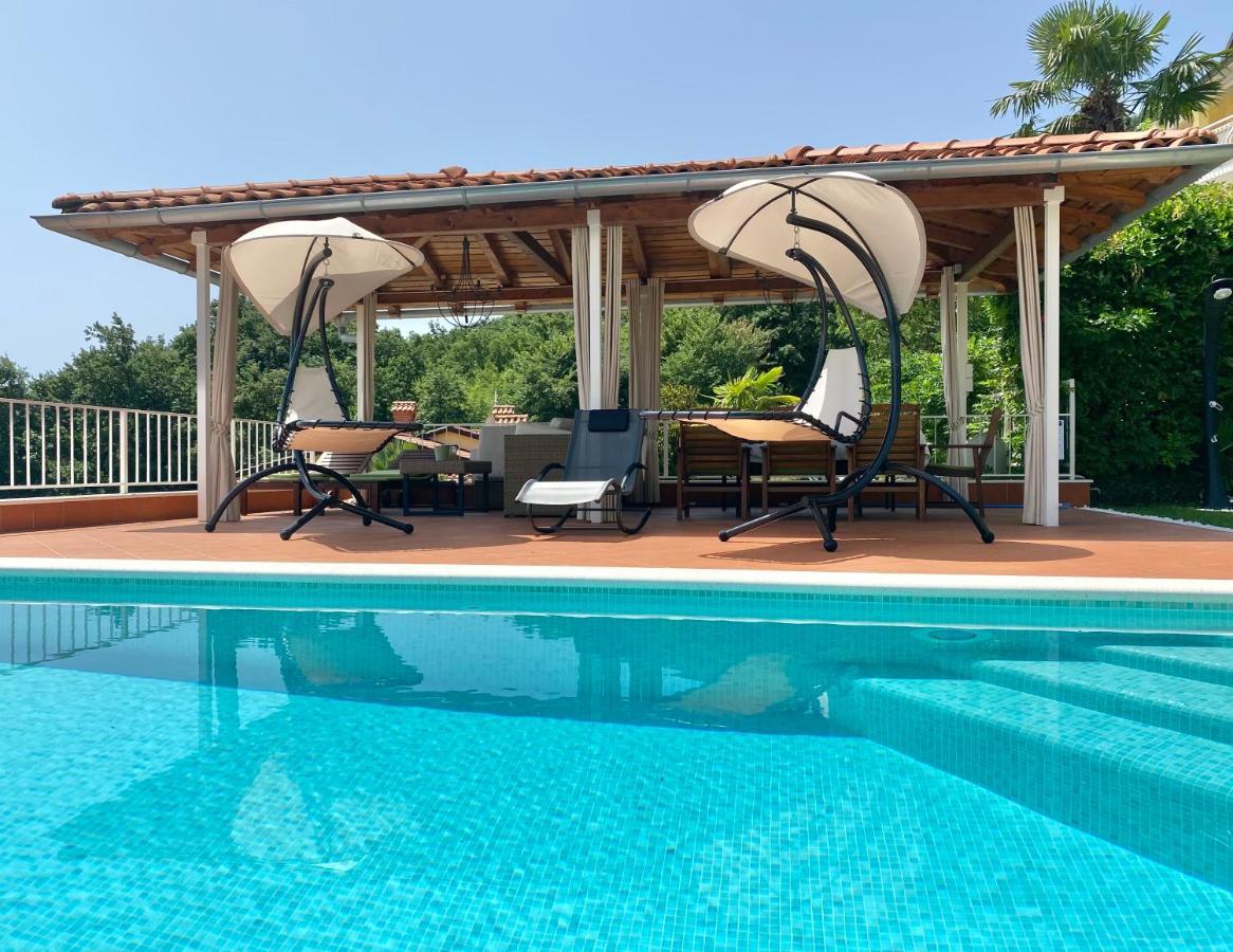 Villa Lovran - 150M To The Beach - Infinity Pool - Incredible Sea View - Fitness Room Exterior foto