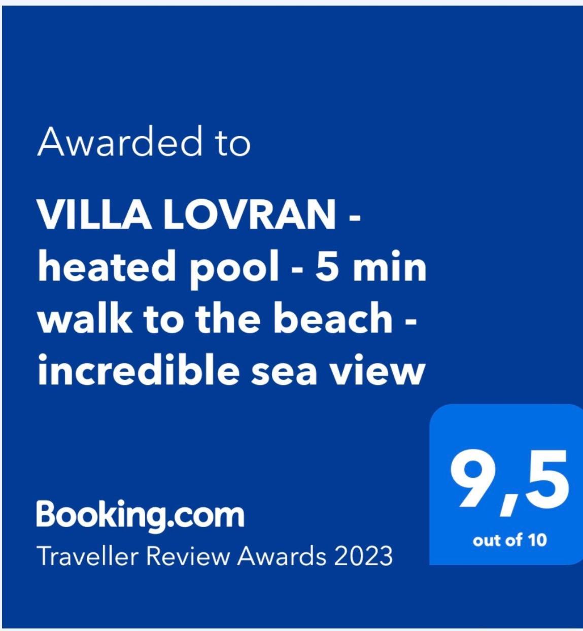 Villa Lovran - 150M To The Beach - Infinity Pool - Incredible Sea View - Fitness Room Exterior foto