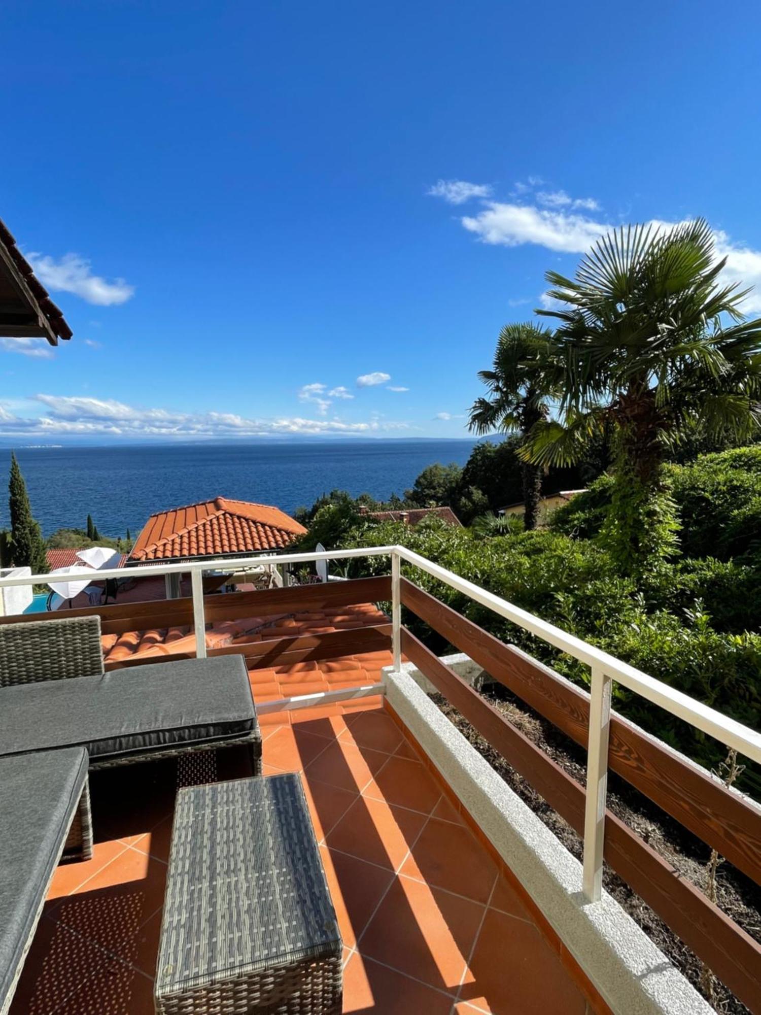 Villa Lovran - 150M To The Beach - Infinity Pool - Incredible Sea View - Fitness Room Exterior foto