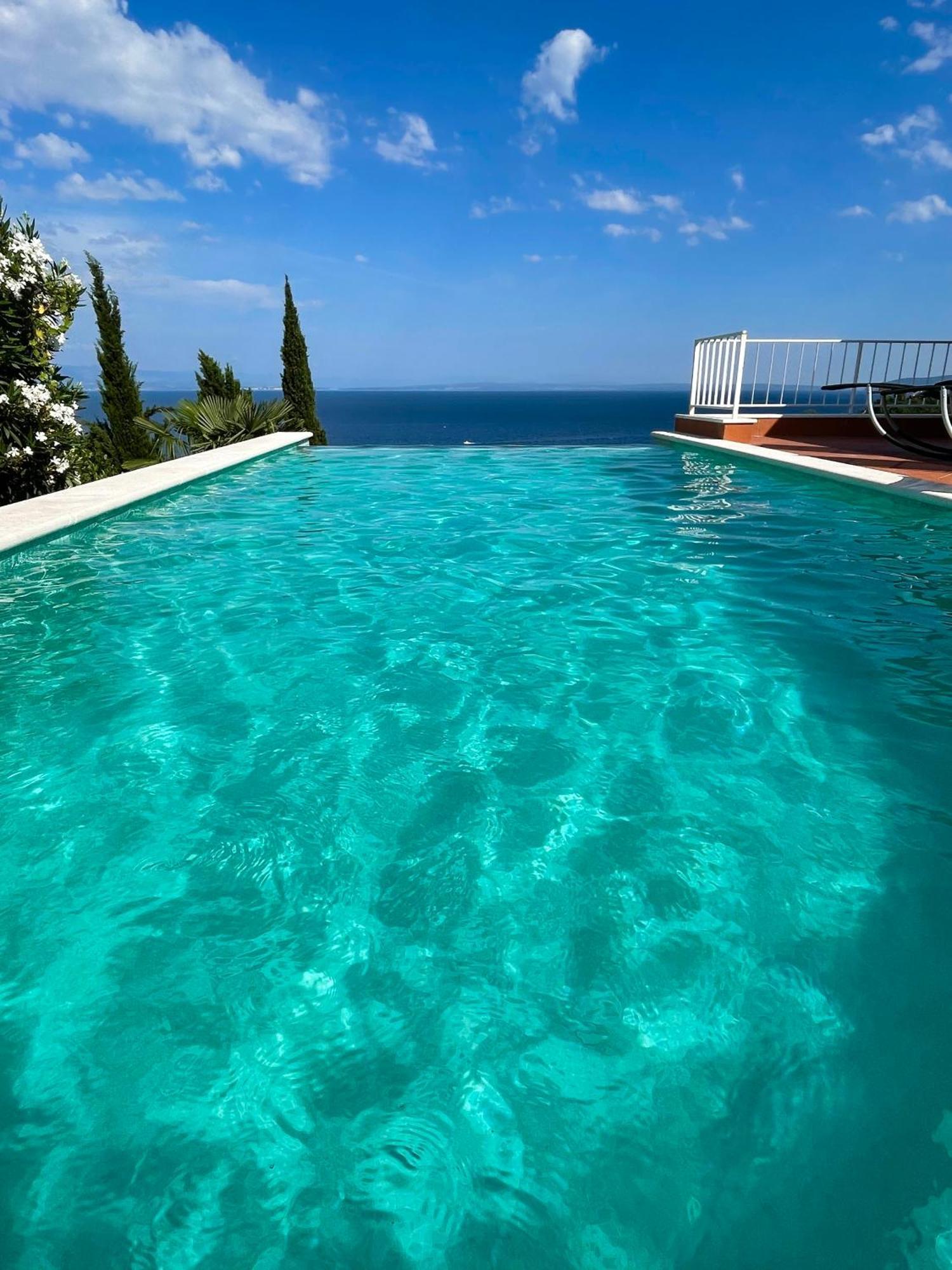 Villa Lovran - 150M To The Beach - Infinity Pool - Incredible Sea View - Fitness Room Exterior foto